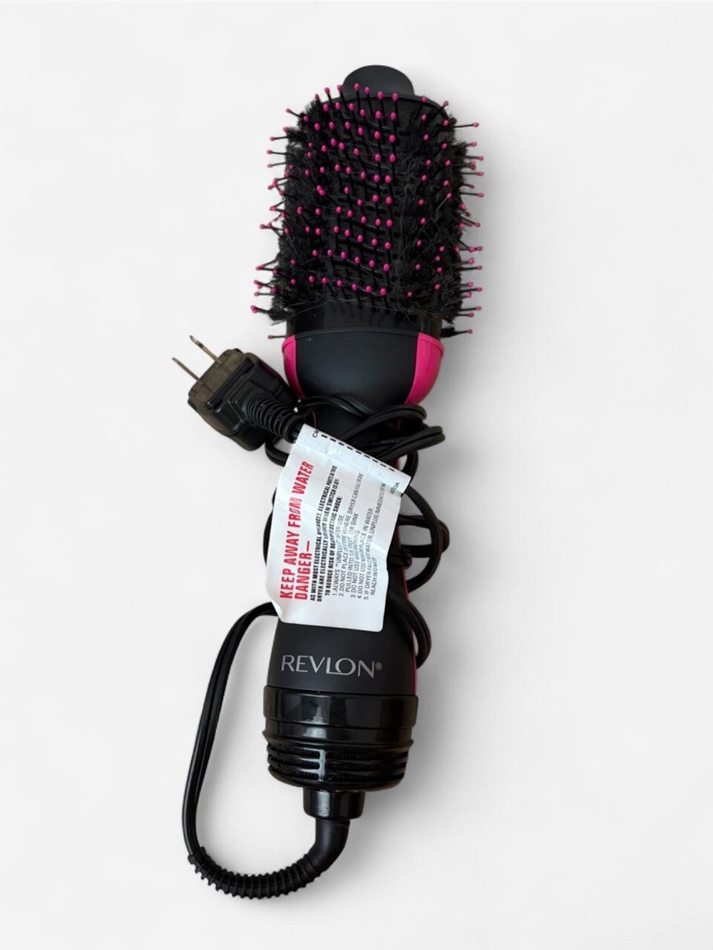 Revlon Black and Pink Round Hot Air Brush